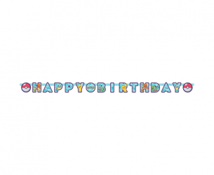 GIRLANDA URODZINOWA POKEMON 218CM