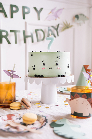 ŚWIECZKA URODZINOWA CYFRA 7 JASNONIEBIESKA 5,5 CM