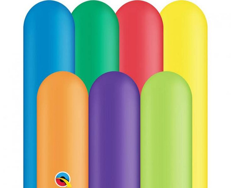 Balon QL modelina 260, pastel mix karnawałowy / 100 szt. ST ASORT