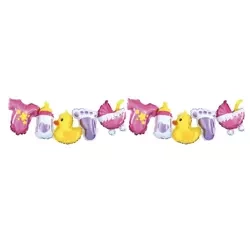 GIRLANDA BALONOWA RÓŻOWA 206 CM X 34 CM