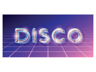 PLAKAT DISCO 70 X 33 CM