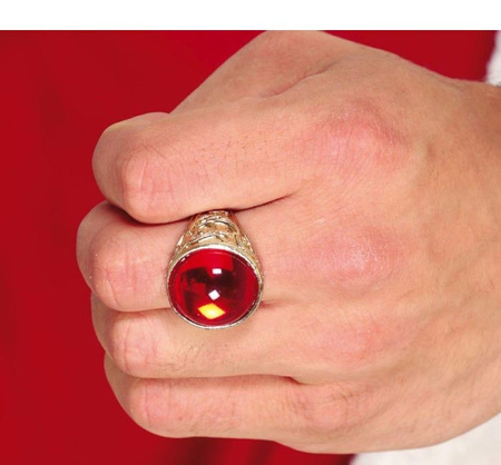 PIERŚCIONEK Z RUBINEM