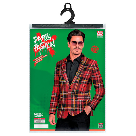 MĘSKA MARYNARKA CZERWONA KRATA