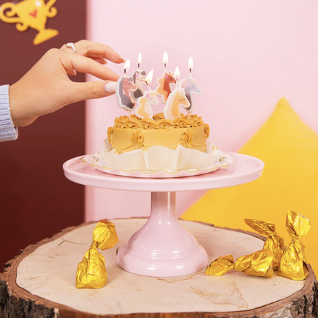 ŚWIECZKI URODZINOWE KONIKI 6 SZT