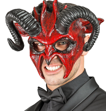 MASKA HALLOWEENOWA ROGI DIABŁA 