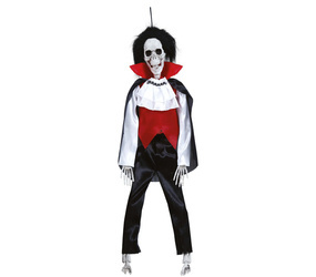 DEKORACJA WISZĄCA SZKIELETOR WAMPIR 40 CM