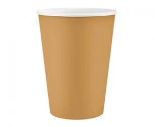 KUBECZKI PAPIEROWE ZŁOTE 250 ML 6 SZT.