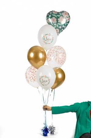BALONY 30CM LOVE MIX 50 SZTUK