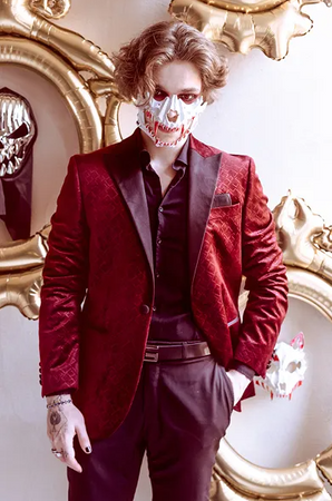 MASKA CZASZKA 16.5 X 14 CM HALLOWEEN