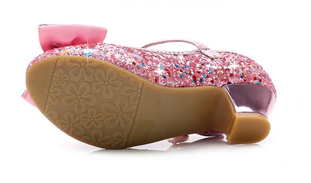 BUTY KSIĘŻNICZKI NA OBCASIE RÓŻOWE