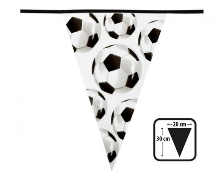 Girlanda flagi Football, 30 x 20 cm, 6m.