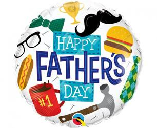 BALON FOLIOWY HAPPY FATHER'S DAY 18 CALI 46 CM