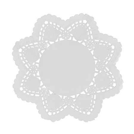 SERWETKI DEKORACYJNE AŻUROWE 15 CM 12 SZT.