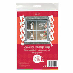 SZABLONY DO SZTUCZNEGO ŚNIEGU 10 SZT. A5