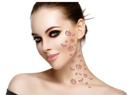 2 ARKUSZE TATUAŻY W KOLORZE RÓŻOWEGO ZŁOTA 15X11CM