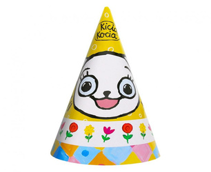 CZAPECZKI URODZINOWE KICIA KOCIA 6 SZT.