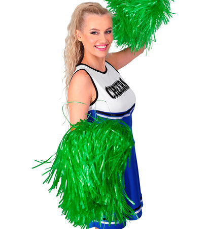 POMPONY CHEERLEADERKI ZIELONE