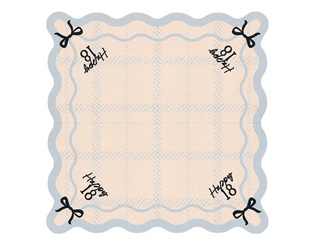 SERWETKI PAPIEROWE 33 CM KREMOWE 18 HAPPY 12 SZT