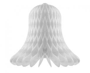 Dekoracja srebrna wisząca Dzwonek 20 cm, 1 szt. srebrny