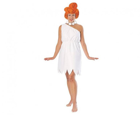 Zestaw dla dorosłych Wilma Flinstone (sukienka, naszyjnik, opaska), rozm. uniw.