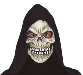 MASKA LATEKSOWA SZKIELET Z KAPTUREM