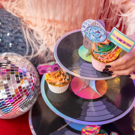 PATERA NA CIASTKA RETRO DISCO 34 X 39 CM