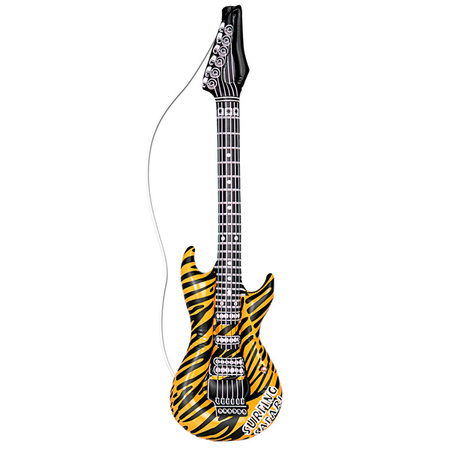 GITARA 107CM DMUCHANA ZEBRA POMARAŃCZOWA