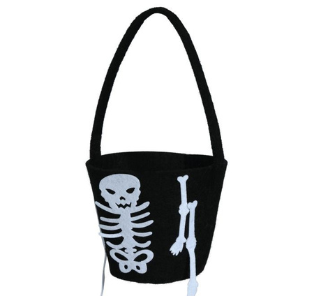 WIADERKO FILCOWE NA SŁODYCZE KOŚCIOTRUP 13X10 CM