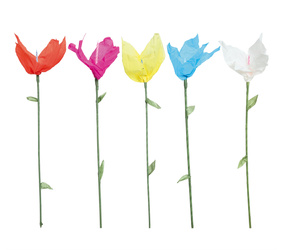 LAMPION KWIAT ZE ŚWIECZKĄ 54 CM