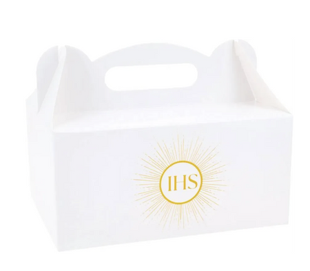 PUDEŁKA NA CIASTO KOMUNIA ŚWIĘTA IHS 10 SZT