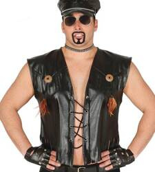 KAMIZELKA ROCKOWA CZARNA