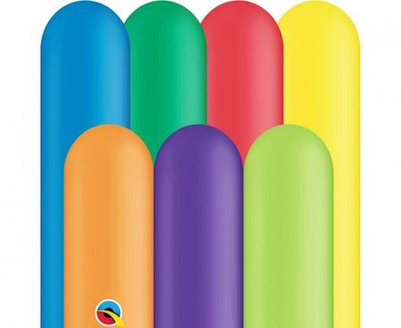 Balon QL modelina 260, pastel mix karnawałowy / 250 szt. ST ASORT
