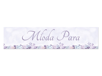 TABLICA REJESTRACYJNA RODZICE LAWENDOWA 2 SZT