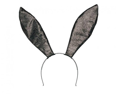 Zestaw czarny króliczek Bunny black (diadem, muszka, ogon)