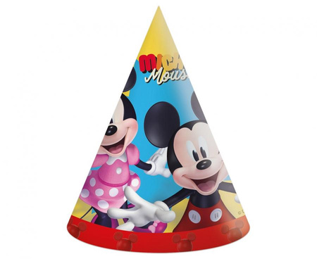 Czapeczki papierowe Mickey, 6 szt.