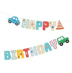 GIRLANDA HAPPY BIRTHDAY AUTA 250 CM