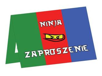 ZAPROSZENIA NINJA NINJAGO 6 SZT
