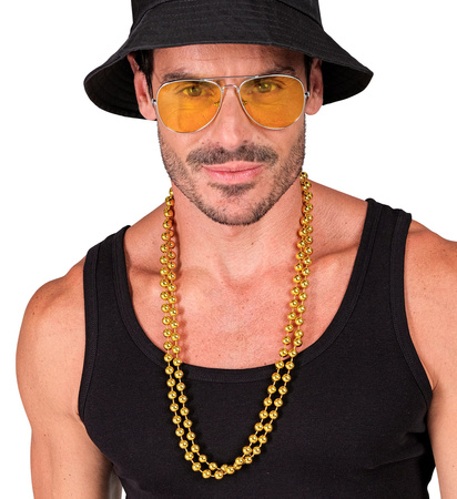 ZESTAW NASZYJNIKÓW DISCO ZŁOTY