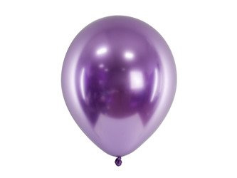 BALONY GLOSSY 30 CM FIOLETOWY 50 SZT