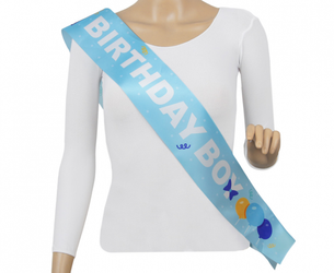 SZARFA URODZINOWA CHŁOPCA 10x150 cm