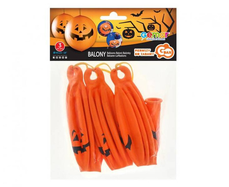BALONY DYNIE NA HALLOWEEN PIŁKI 3 SZT.