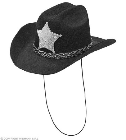 KAPELUSIK KOWBOJKI CZARNY