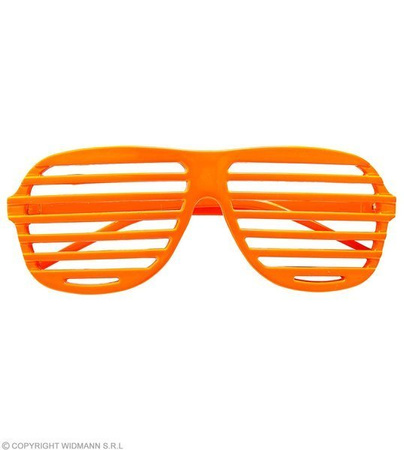 OKULARY POMARAŃCZOWE ŻALUZJE