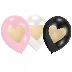 ZESTAW BALONÓW LATEKSOWYCH WALENTYNKI 6szt