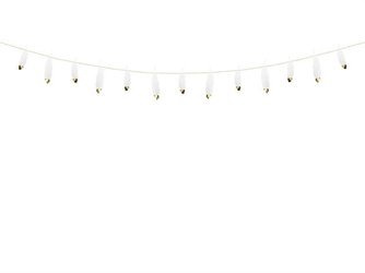 GIRLANDA PIÓRKA BIAŁA 1,6 M