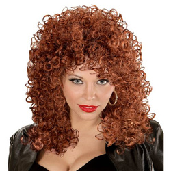PERUKA BRĄZOWA DISCO LOKI