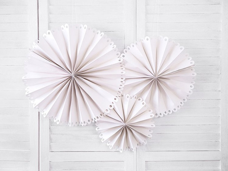 ROZETY DEKORACYJNE BEŻOWE 3 szt.