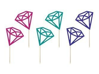 KARTECZKI NA PIKU DIAMENTY KOLOROWE
