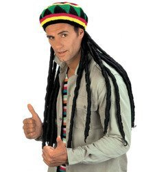 BERET Z DREDAMI RASTA