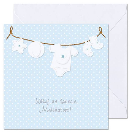 KARTKA Z OKAZJI NARODZIN SYNA WITAJ NA ŚWIECIE